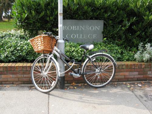 bike with robinson sign