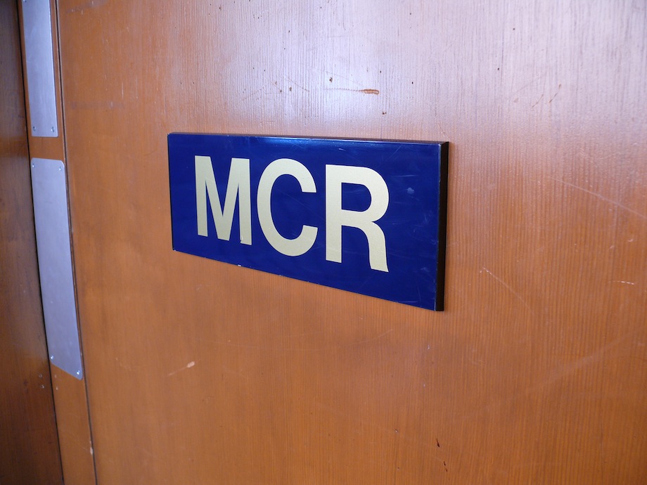 MCR door sign